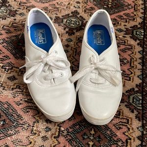 White Leather Keds